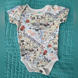 Fish Kiss Washington DC Onesie 6-12m